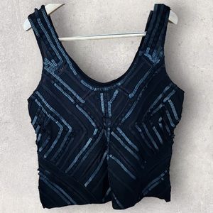 Parker Black Sequin Tank